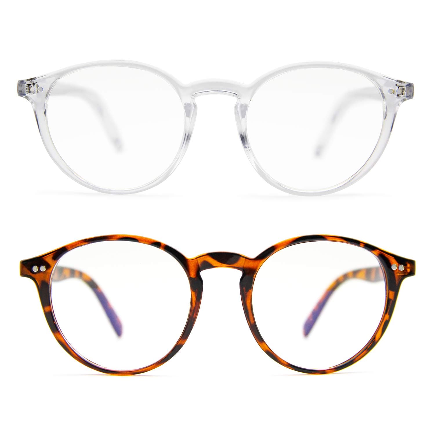 IFHTech Blue Light Blocking Glasses,Vintage Nails Round Minimize Digital Headache Anti Eyestrain