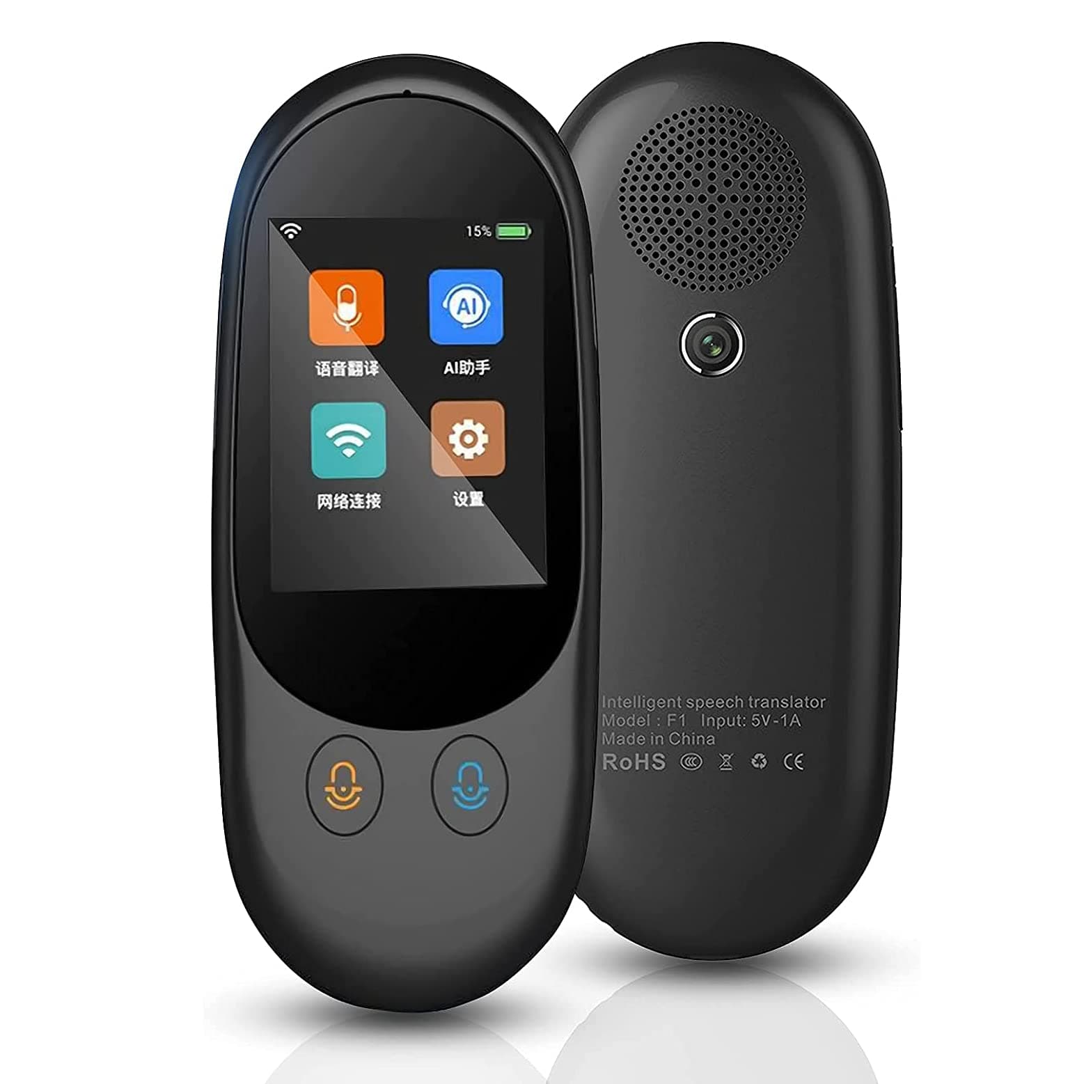 AkosOLLanguage Translator Device, Kacsoo Smart Voice & Camera Translator with 2.4 Inch Touch Screen, Support 102 Languages Wifi/Hotspot/Offline Real Time needed hopeful