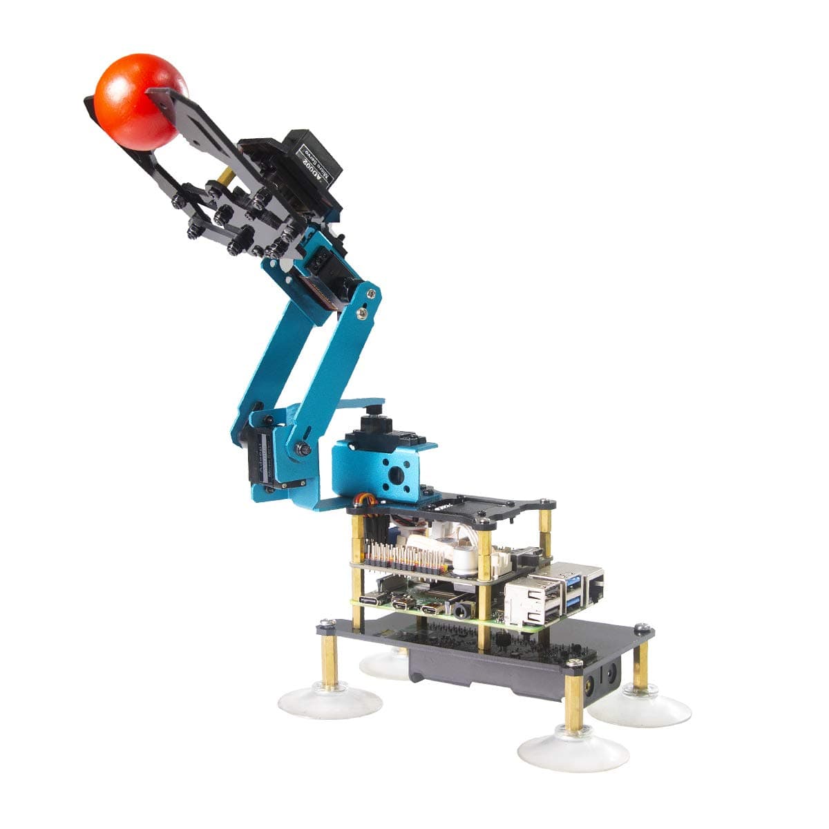 Adeept 4-DOF Robot Arm 4 Axis Robotic Arm Kit Programmable DIY Coding Robot Kit with OLED Display/Processing Code and PDF Tutorial via Download Link