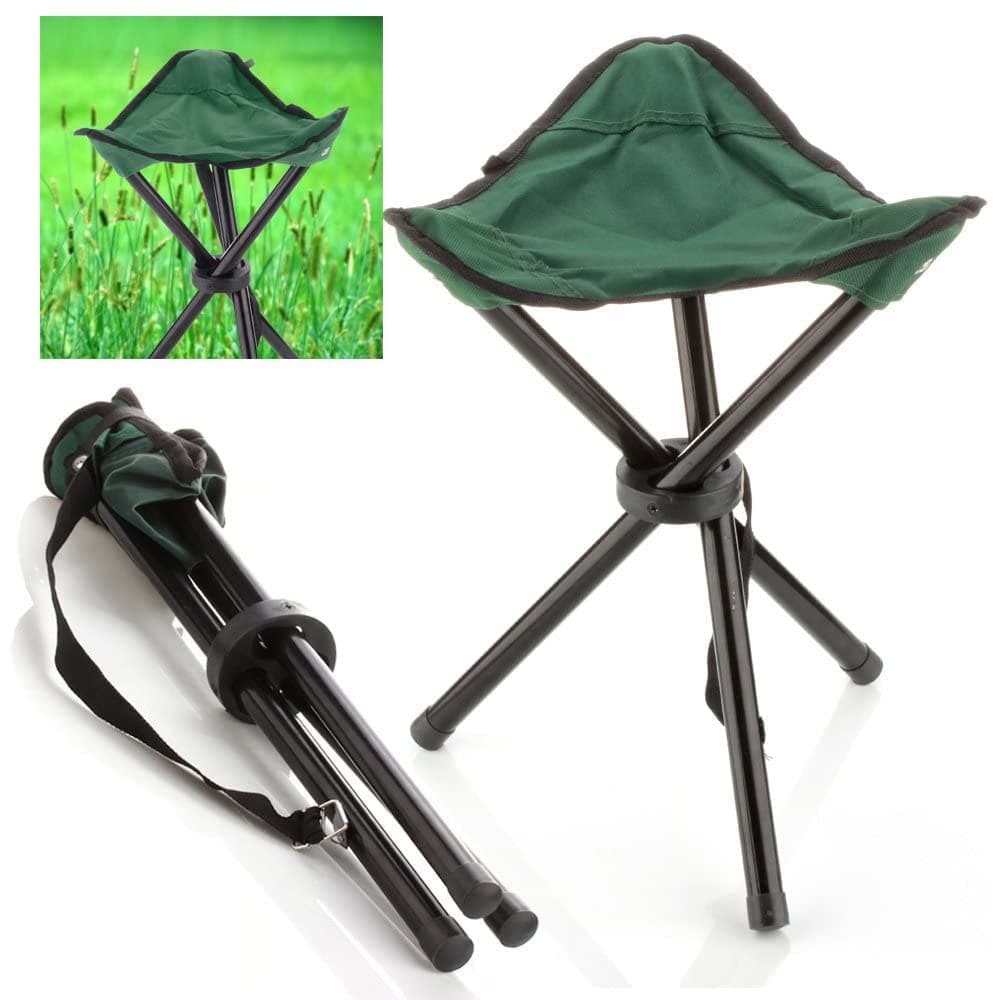 Calyrex Folding Camping Stool,15" Folding Camping Chairs,Portable Tripod Seat,Outdoor Travel Tall Slacker Chair for Camping Walking Hunting Hiking Fishing Mountaineering Picnic Beach BBQ Garden Lawn