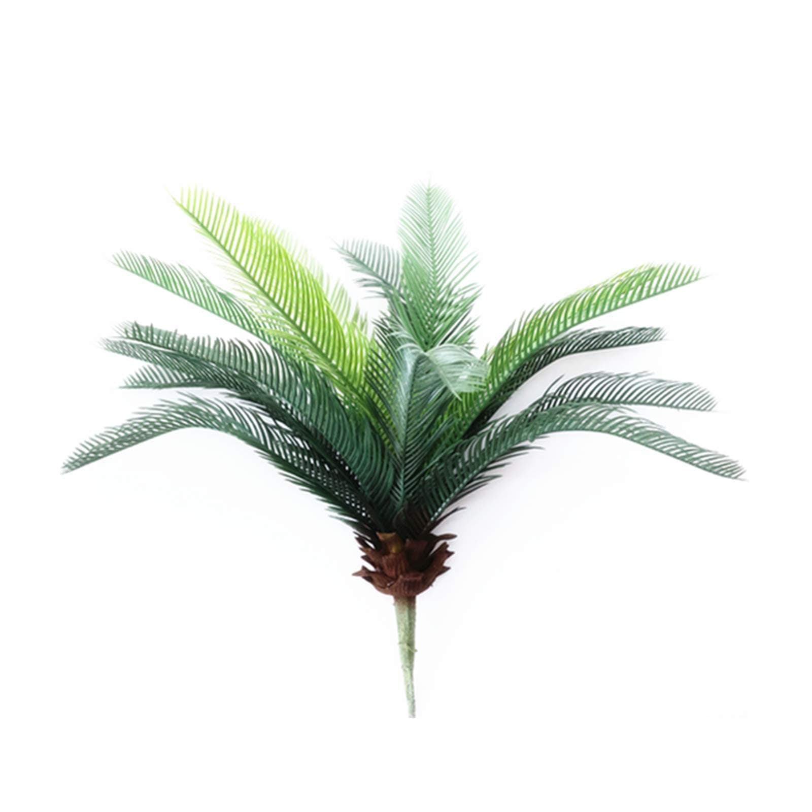 19" Artificial Palm Leaves Tropical Greenery,Thanksgiving Table Decorations,Table top Christmas Decorations ，Birthday Party Decorations Supplies Decor -Green 15 Leaves