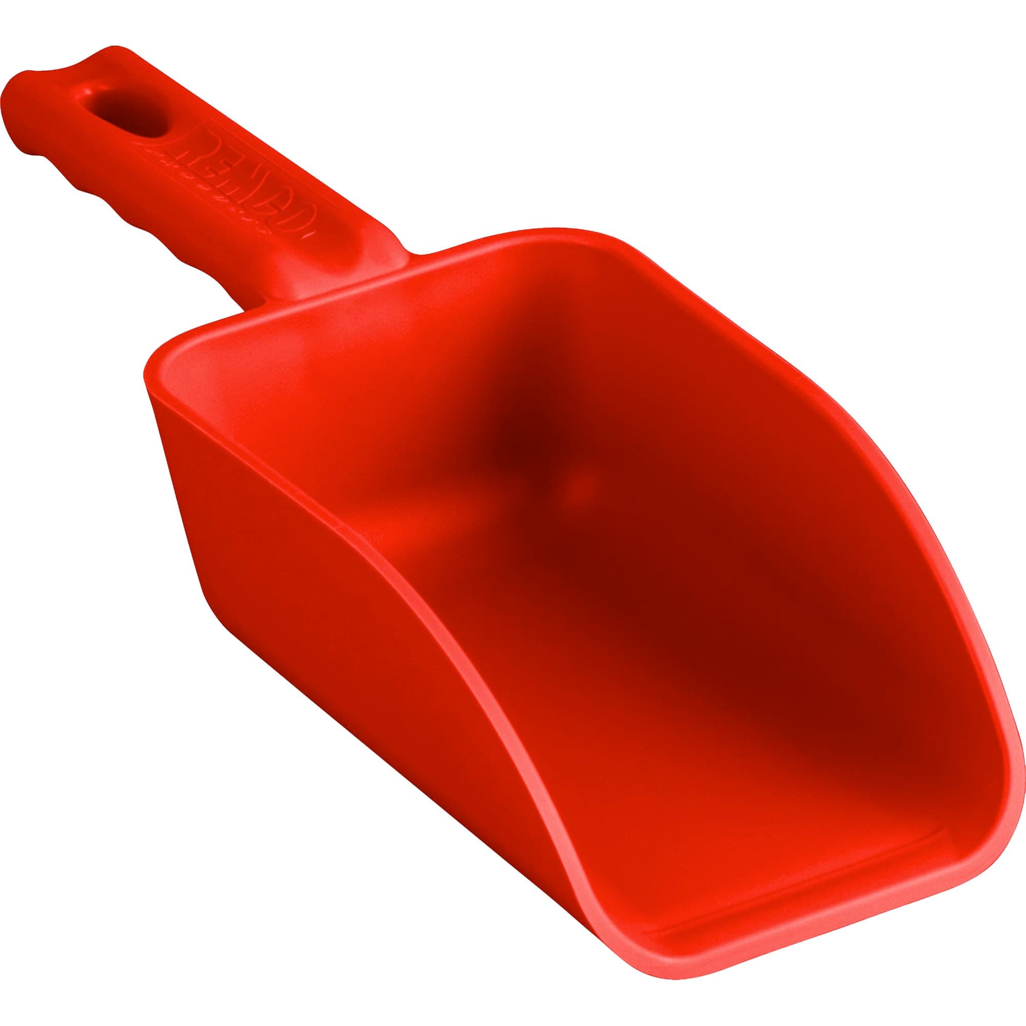 Vikan Remco 63004 Color-Coded Plastic Hand Scoop - BPA-Free Food-Safe Kitchen Utensils, Restaurant and Food Service Supplies, 16 oz, Red