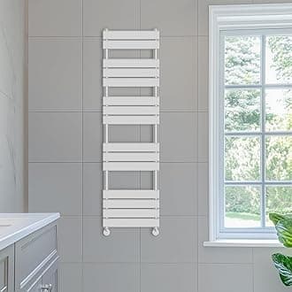 NRG 1600 x 450 mm Designer Flat Panel Heated Towel Rail Radiator Chrome Bathroom Radiator