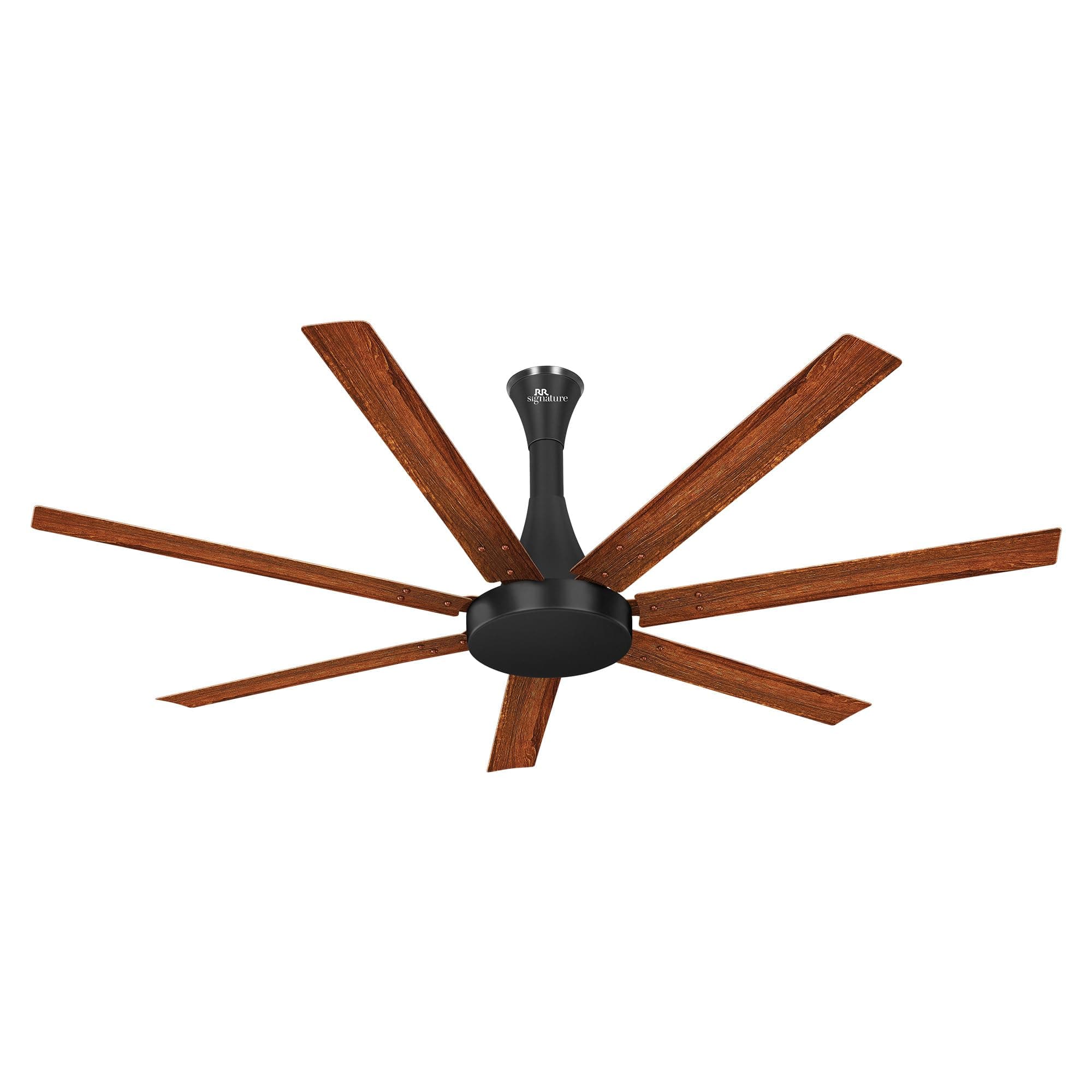 RR Signature Aether Flow High Air Delivery Ceiling Fan with 7 Blades, Low Noise, 16 Pole 40% More Copper Motor (Mahogany), 2 Year Warranty, Free Installation