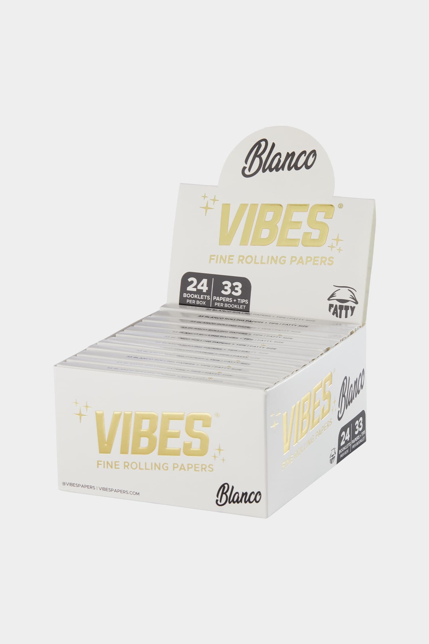 VIBES - Booklets wTips - Fatty - 33/24 - Display Box - Blanco