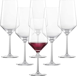 Schott Zwiesel 7544403 Pure Bordeaux 130 Crystal Wine Glass, 6-Piece