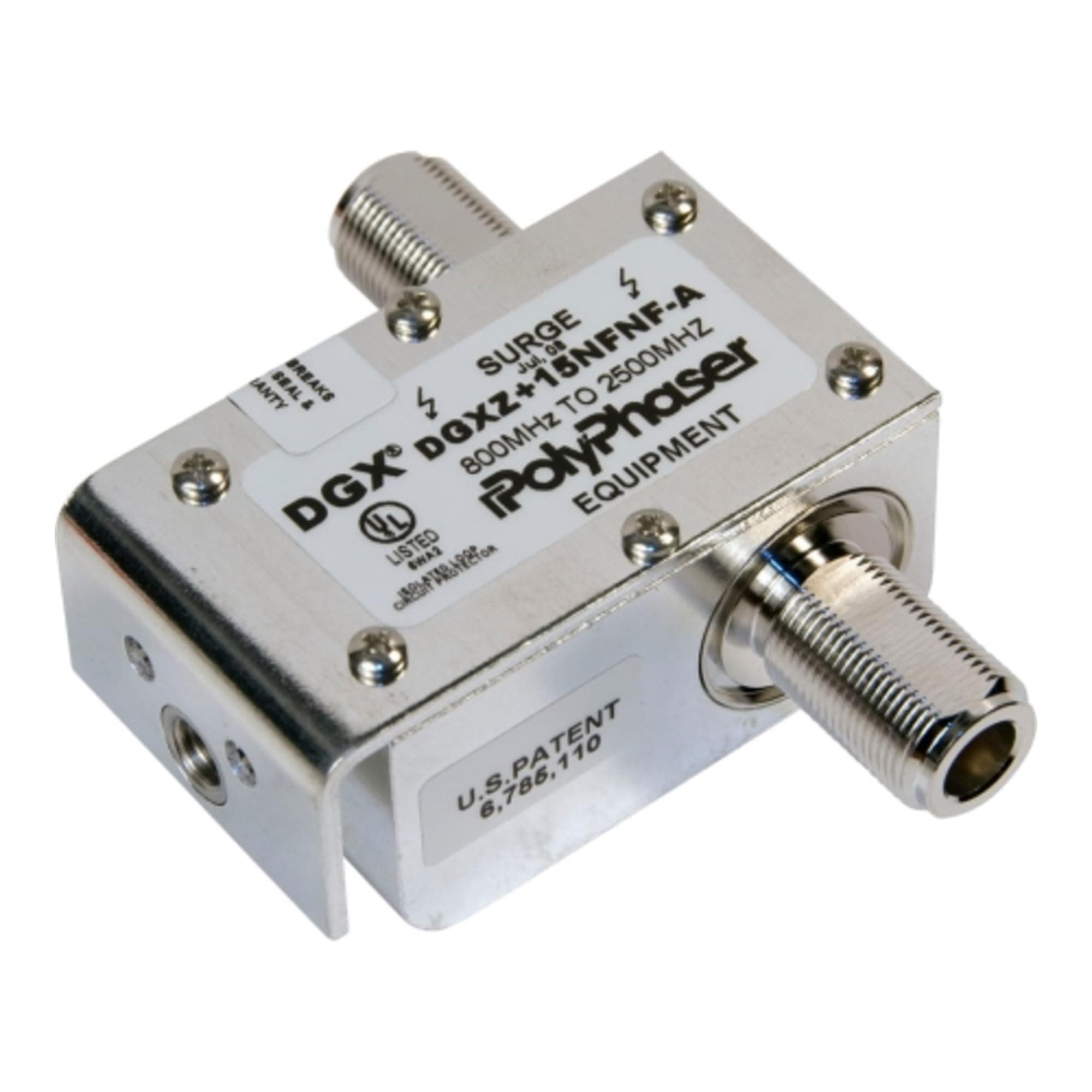 SSM - DC Pass Coax Protector, 800 - 2500 MHz Lightning and EMP Surge Protection for WiFi, Celluar and Wireless Internet