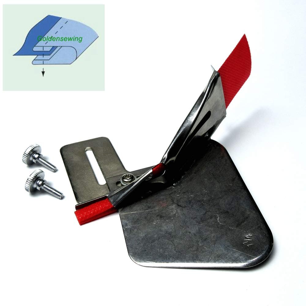 Double Fold Binder/Binding Attachment Folder #A9 for Industrial Sewing Machine (Tape Size:3/4")