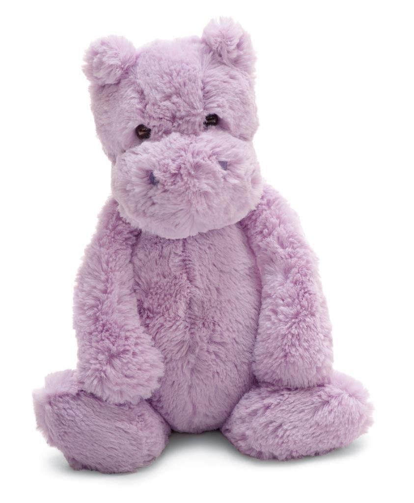 Jellycat Bashful Lilac Hippo, Medium, 12 inches