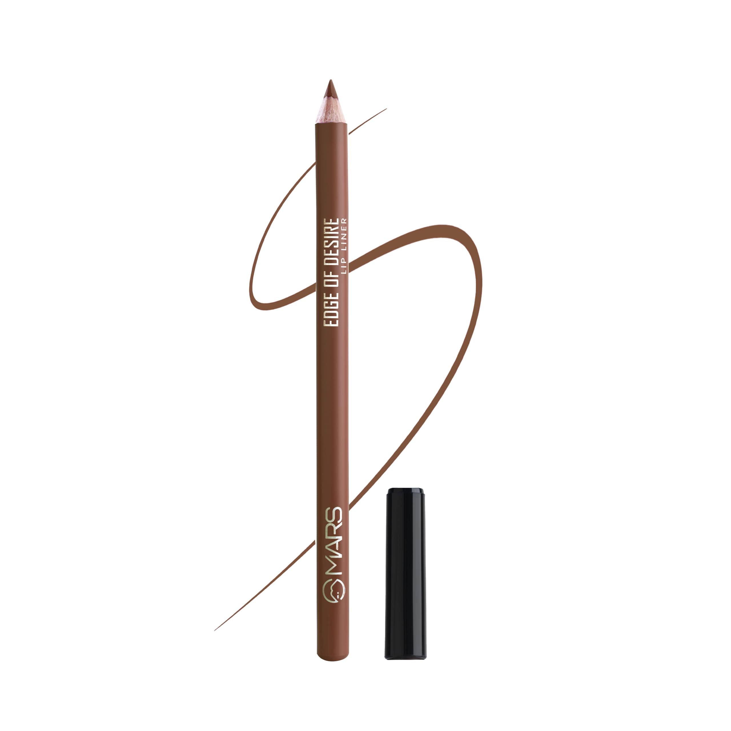 MARS Matte Lip Liner | One Swipe Smooth Application | Long Lasting Lip Pencil (1.4gm) (12-BROWN MOCHA)