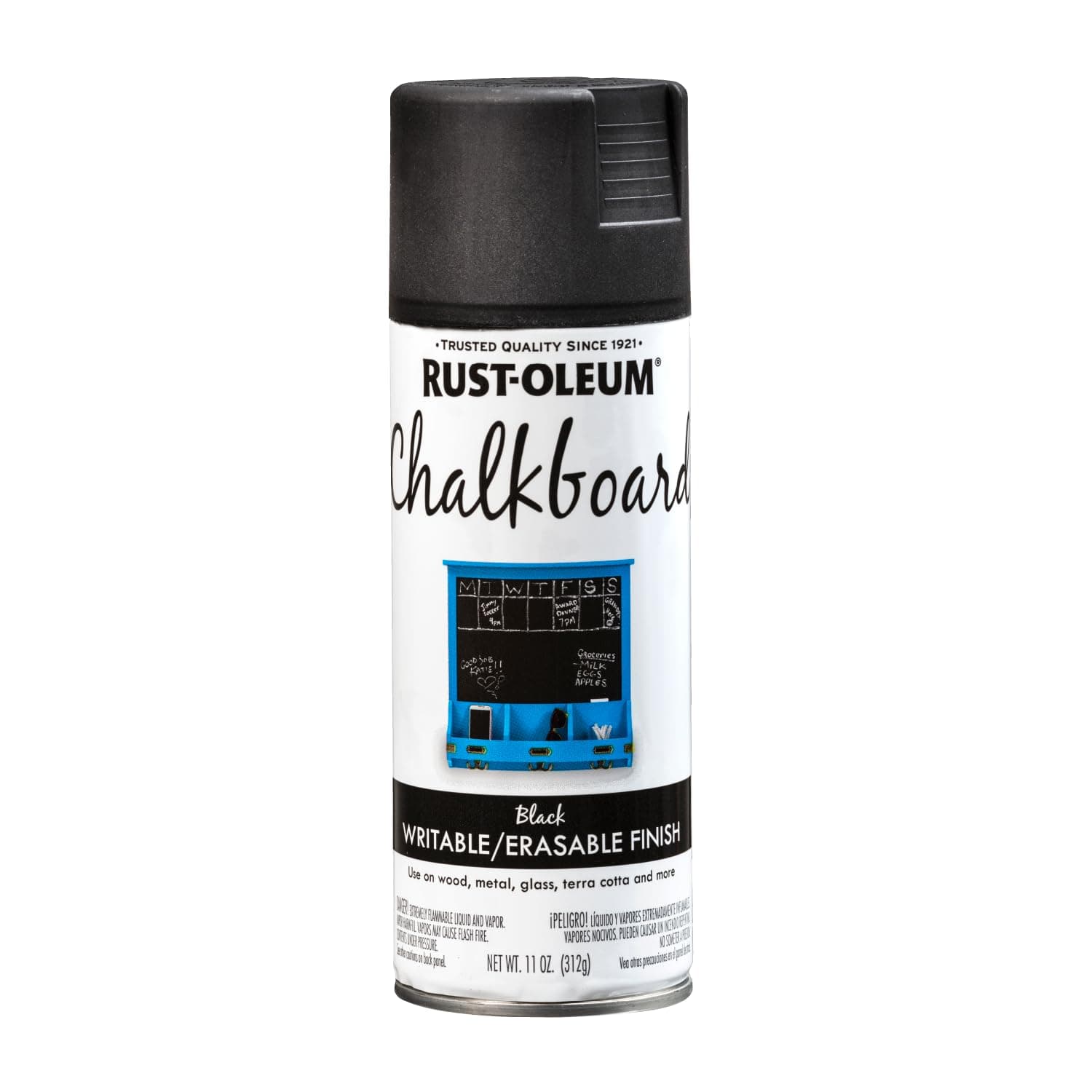 1913830 Chalkboard Spray Paint, 11 oz, Black