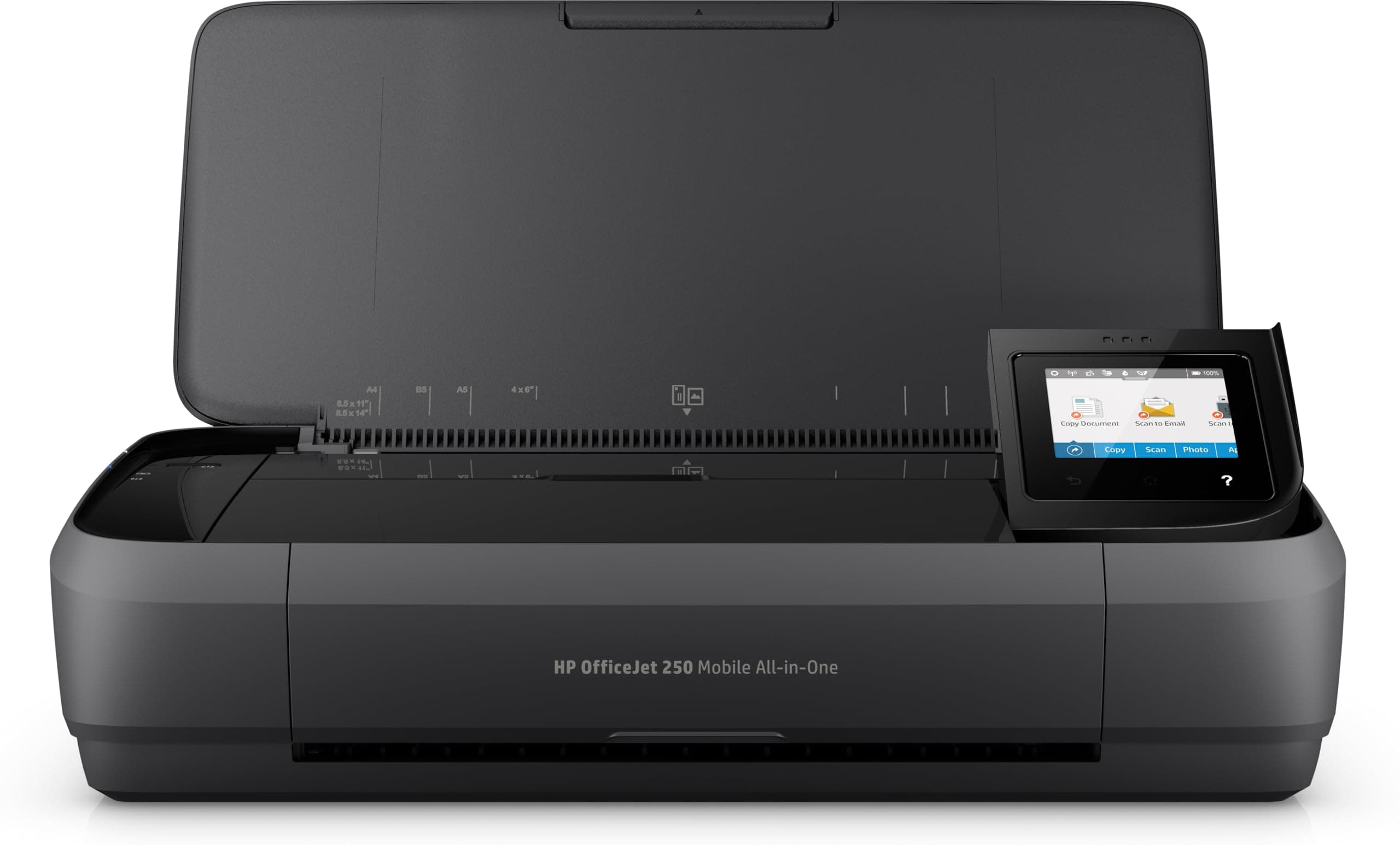 HP Officejet 250 mobile multifunction printer (printer scanner, copier, WLAN, HP ePrint, Wifi Direct, USB, 4800 x 1200 dpi) black