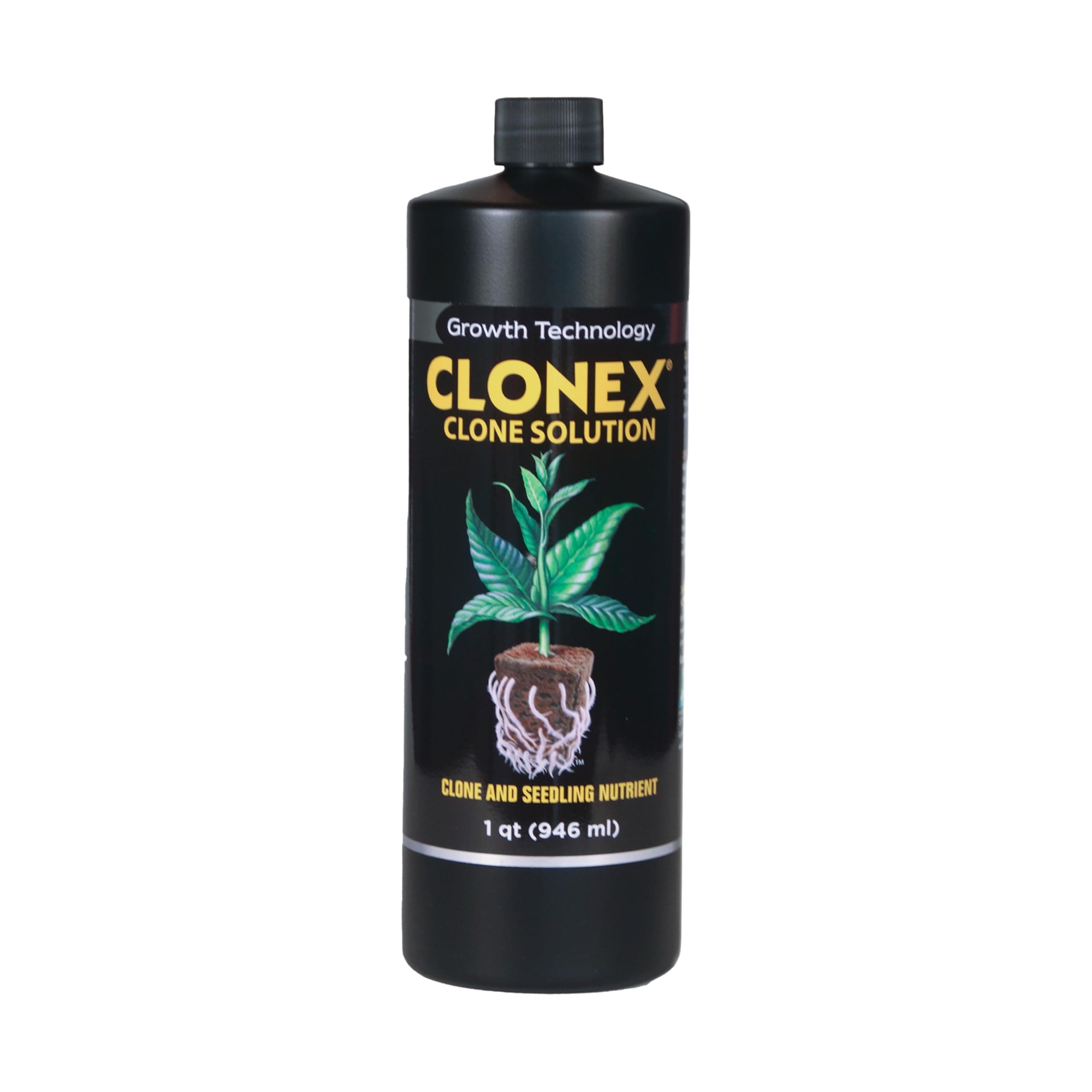 Hydrodynamics Clonex Clone Solution - Clone & Seedling Nutrient Formulated with Micro Nutrients & Root Enhancing Agents for Plant Growth, 1 Quart