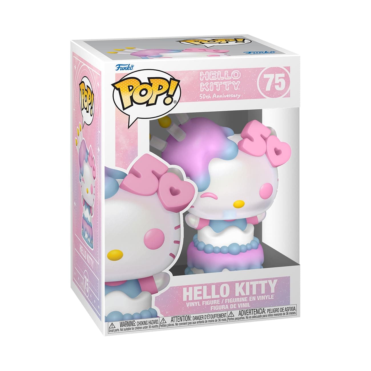 Funko POP! Sanrio: Hello Kitty 50th - Hello Kitty in Cake - Collectable Vinyl Figure - Gift Idea - Official Merchandise - for Kids & Adults - Anime Fans - Model Figure for Collectors and Display