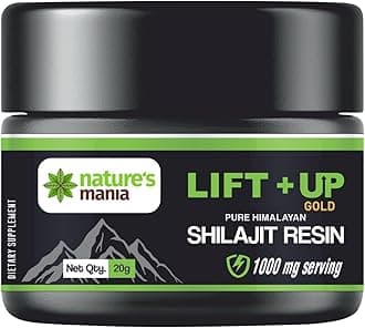 Nature's Maniaa Himalayan Lift Up Shilajit/Shilajeet Resin 20g | Performance Booster For Endurance and Stamina | Helps in boosting Stamina | 100% Ayurvedic