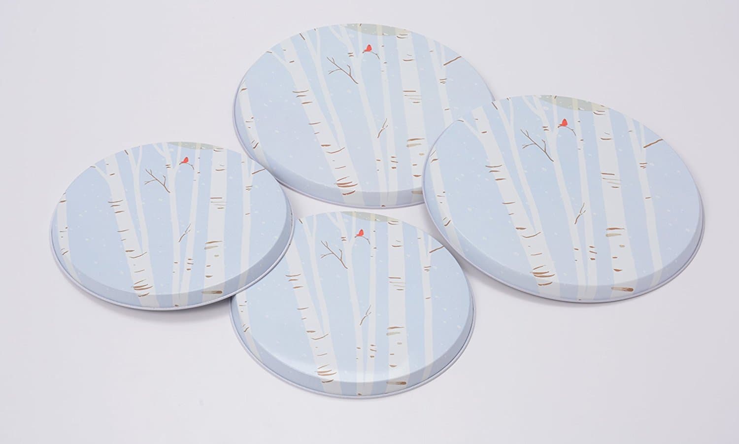 Range Kleen 5055 Winter Bird Round Burner Kovers Set of 4