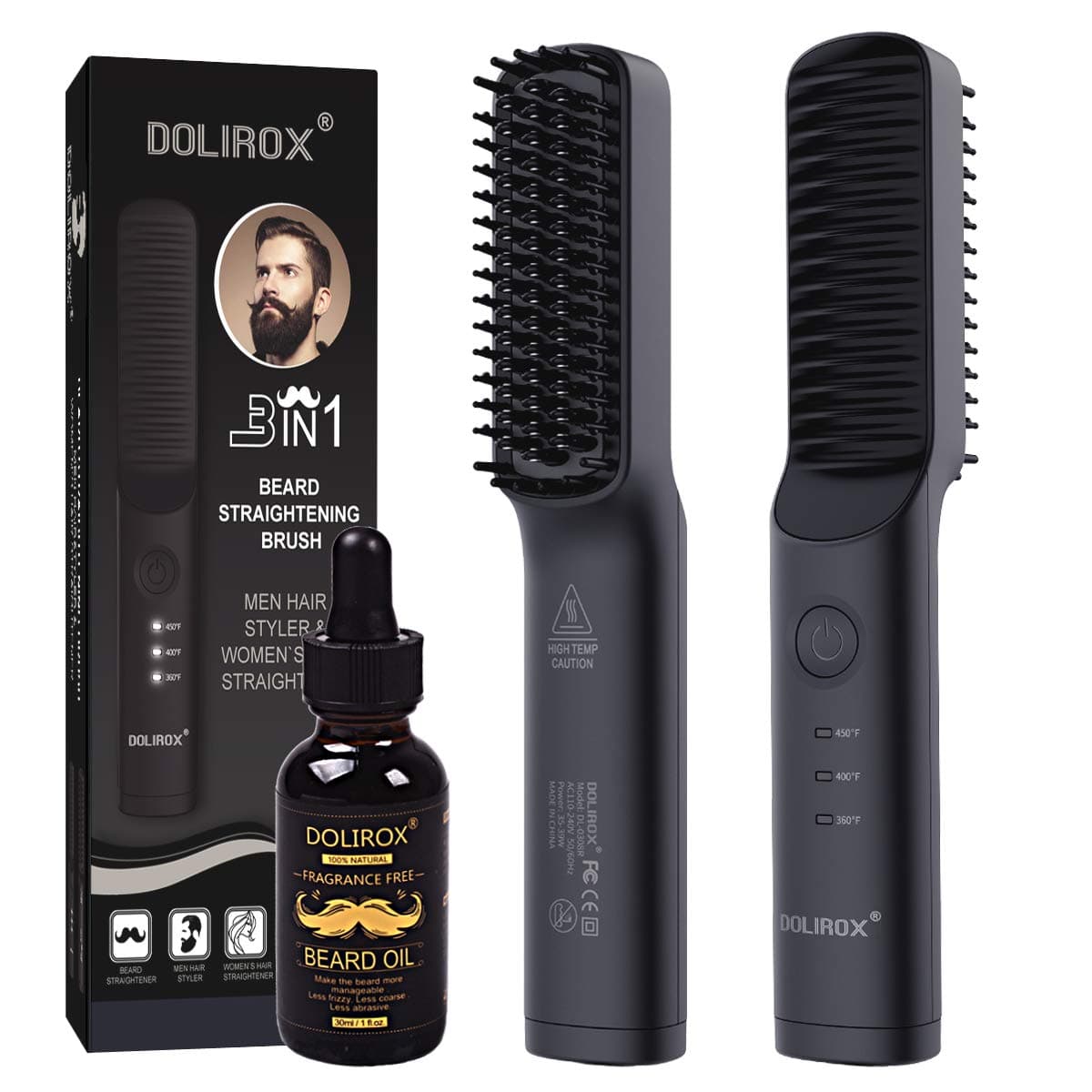 Upgrade Beard Straightener with Beard Oil