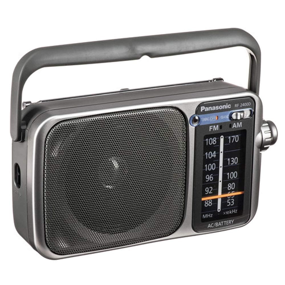 Rf-2400D Am/FM Radio, Silver/Grey