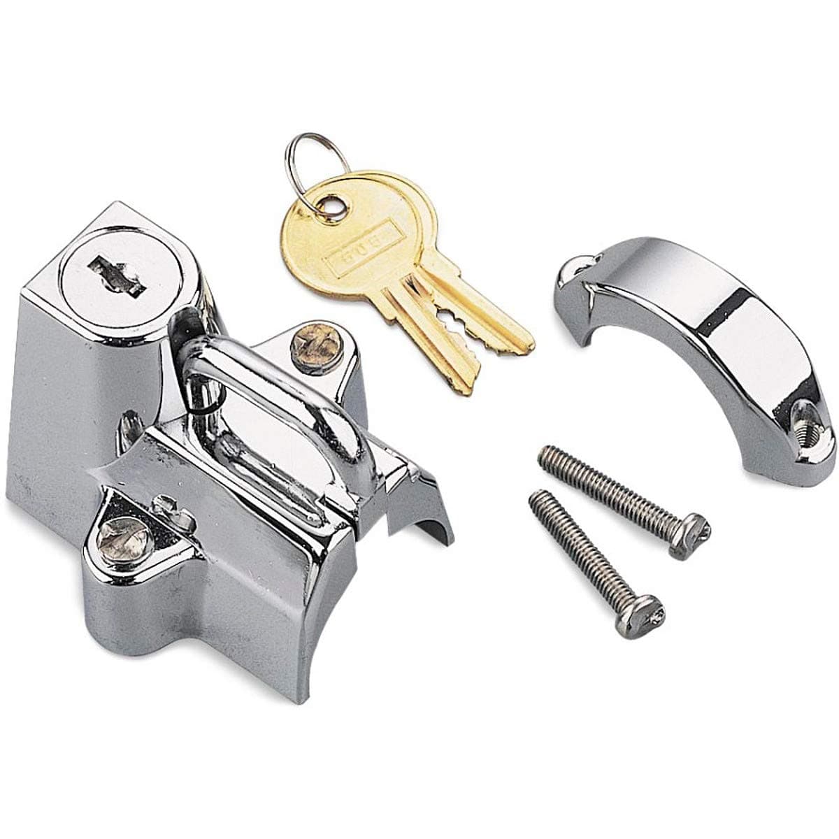 Bikers Choice Helmet Lock Chrome 74937S2
