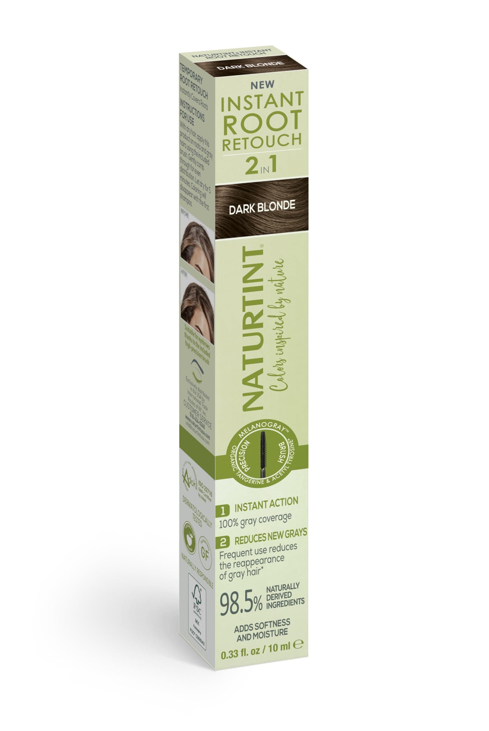 Instant Root Retouch - Dark Blonde 2-in-1 Gray Coverage, 0.33 fl oz