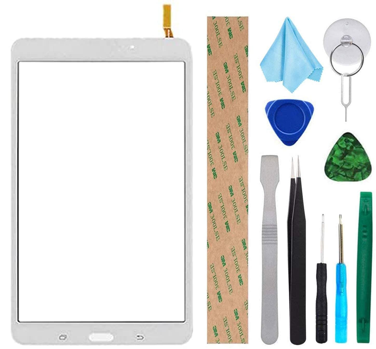 White Touch Screen Digitizer Glass Replacement for Samsung Galaxy Tab 4 SM-T330 T337A 8.0 inch(Not Include LCD) with Tools