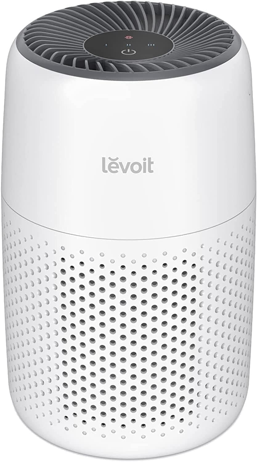 LEVOIT Core Mini Air Purifier For Coverage Area 183 Sq Ft, H13 Truehepa Filter, Remove 99.97% Dust, Smoke, & Pollen, With Fragrance Sponge, (2 Years Warranty), White