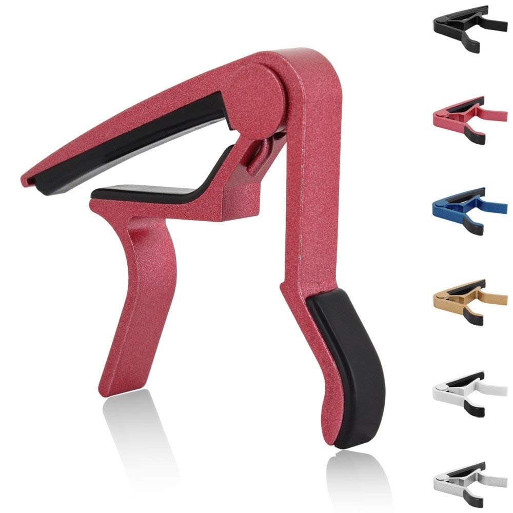 Red Single-handed Guitar Capo Quick Change