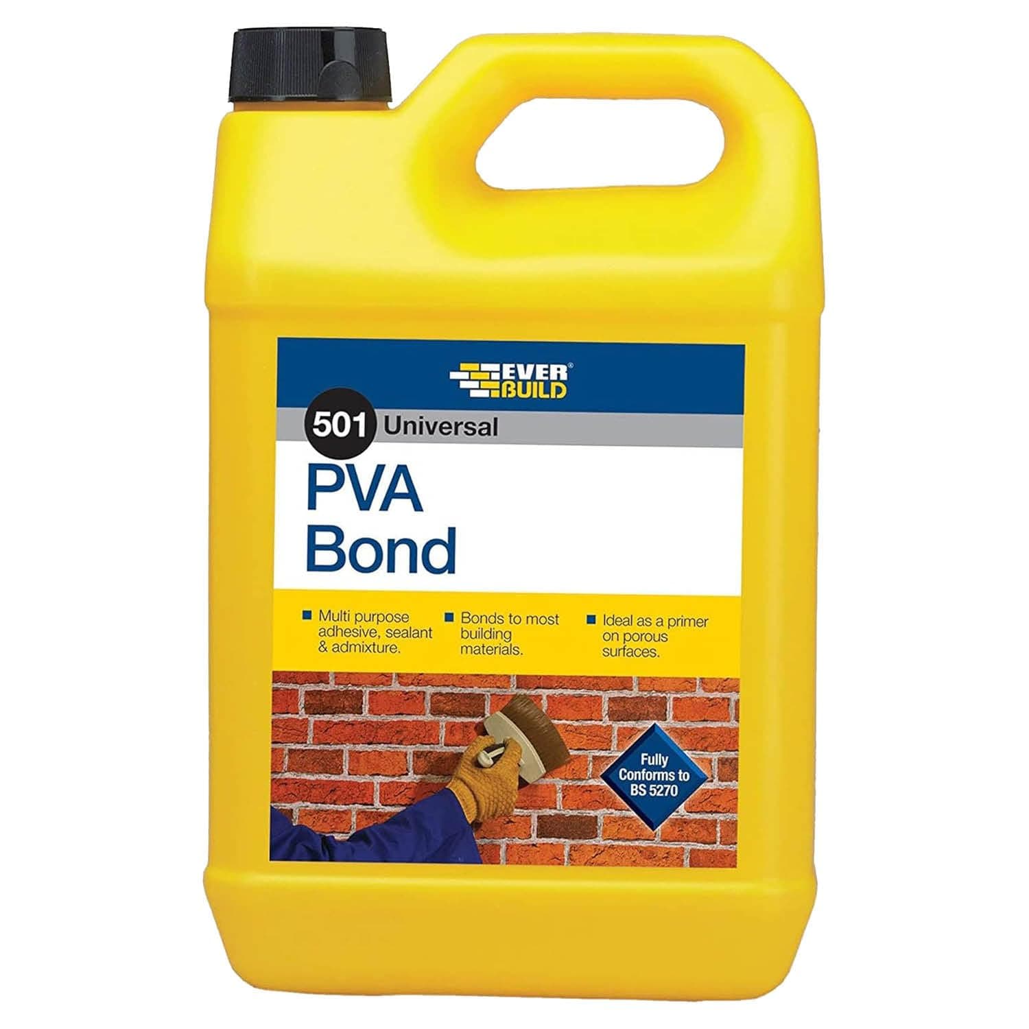 Everbuild 501 Universal PVA Bond – General Purpose Bonding Agent – 5 Litre