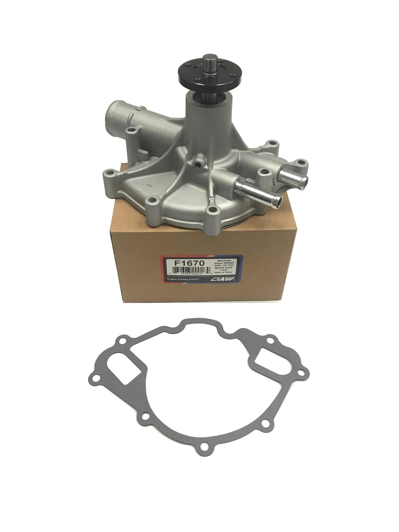 OAW F1670 Water Pump for Ford 5.0L-V8 (302 CID) & 5.8L-V8 (351 CID) engine on 1987-1996 Bronco E-150 E-250 E-350 F-150 F-250 F-350