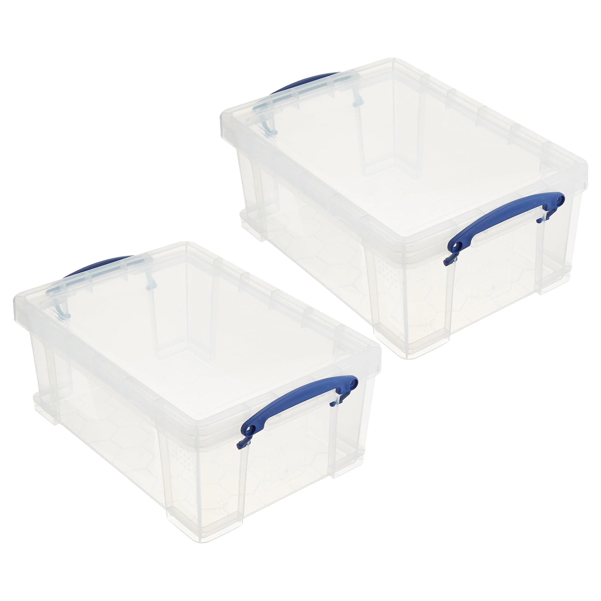 9 Liter Plastic Storage Bins with Lids and Clip Lock Handles for Home or Office Organization and Storage (2 Pack)