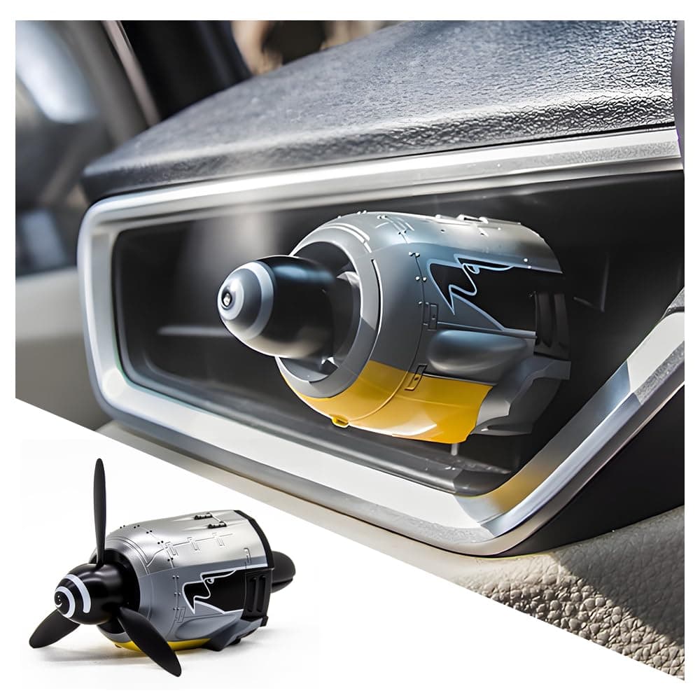 Fw-190 WW2 Planes Car Vent Decor,Creative Air Vent Clips Fit for Horizontal/Vertical Air Vents,Fw-190 Fighter Car Airs Freshener with Rotating Propeller as Cool Gifts for Men (Fw 190 Fighter Plane)
