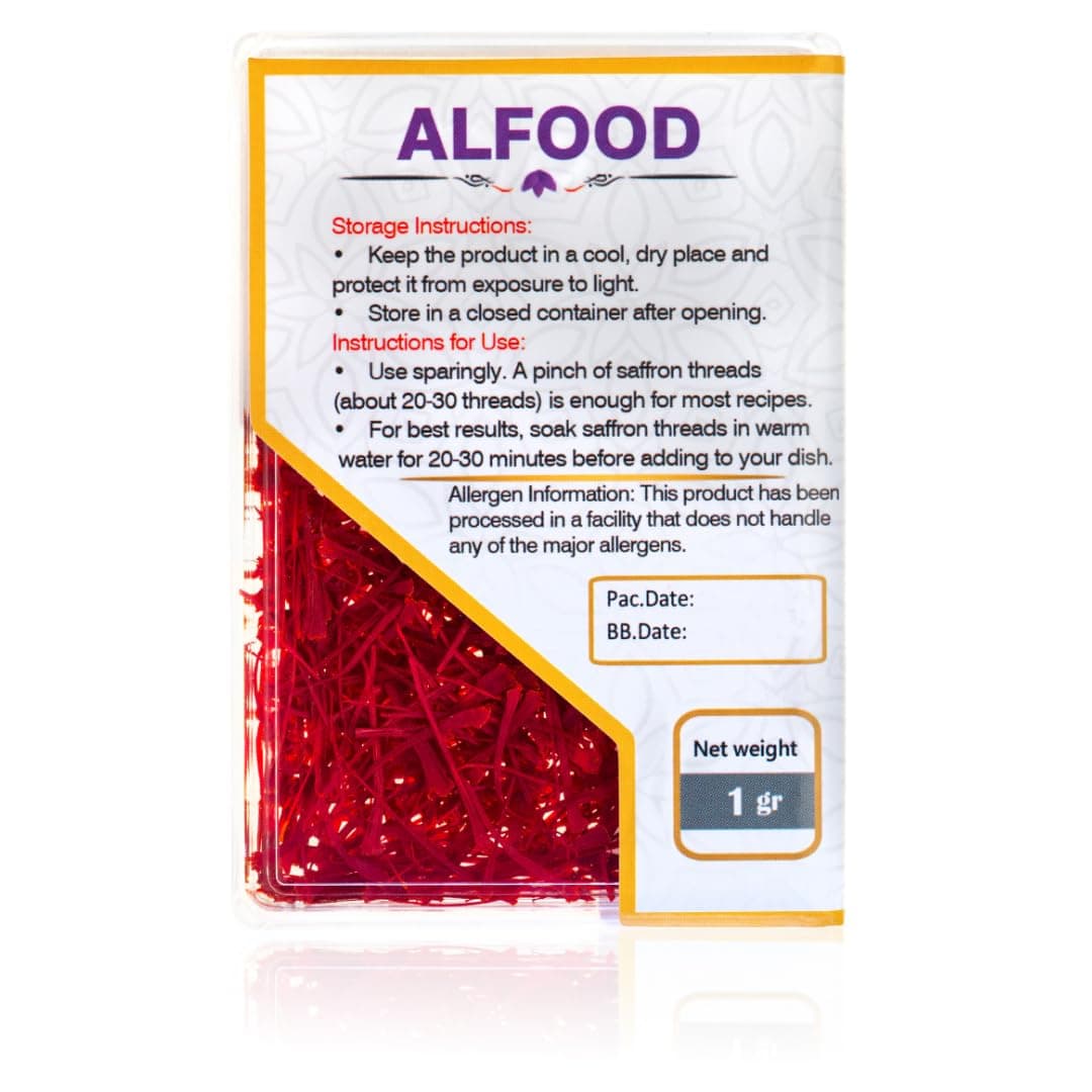 Premium Saffron – AlFood -1 Gram