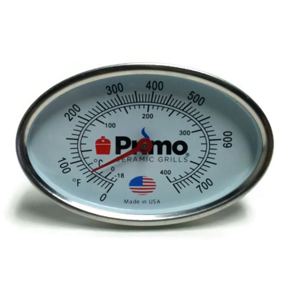 PrimoGrill Thermometer for Primo Ceramic Grills - Now 200% Larger and Ability to Calibrate