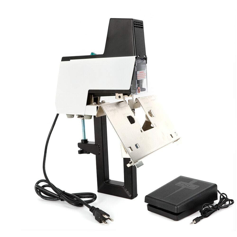 106 Auto Electric Stapler Automatic Saddle Binder Machine, Heavy Duty Flat and Book Binding Machine, Automatic Saddle Binding Machine Electric Stapler, 2-50 Sheet 110V, Black