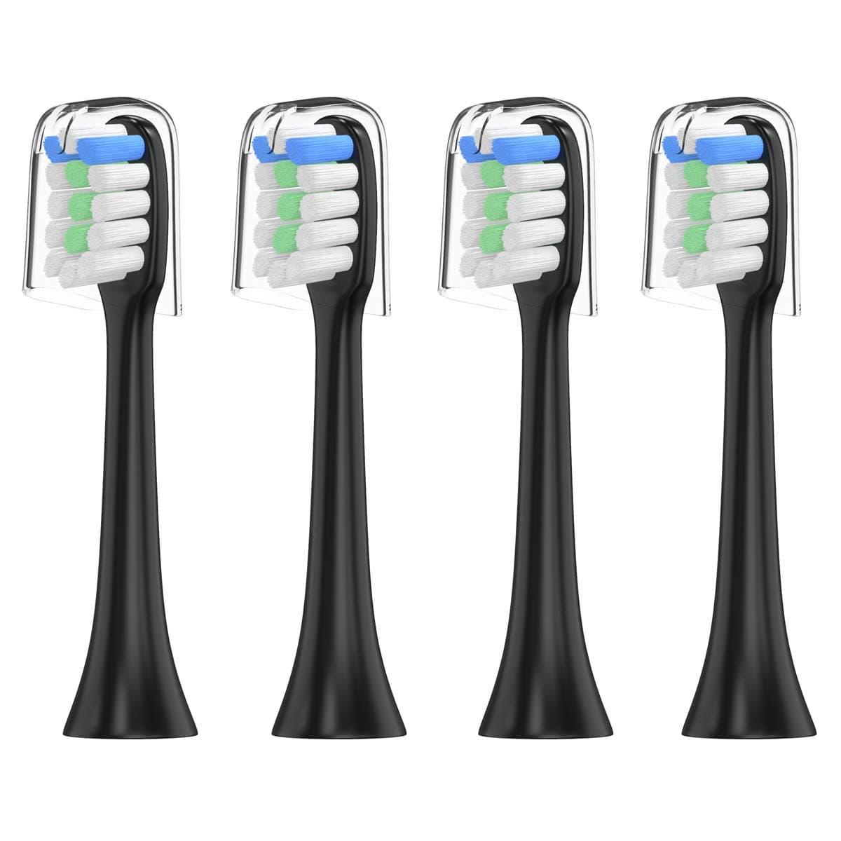 WuYan 4 Pack Toothbrush Heads for Xiaomi Deep Cleaning, Automatic Electric Sonic Replacement Tooth Brush for Soocare X3, Soocas X3 Electric toothbrushes, with Travel Caps