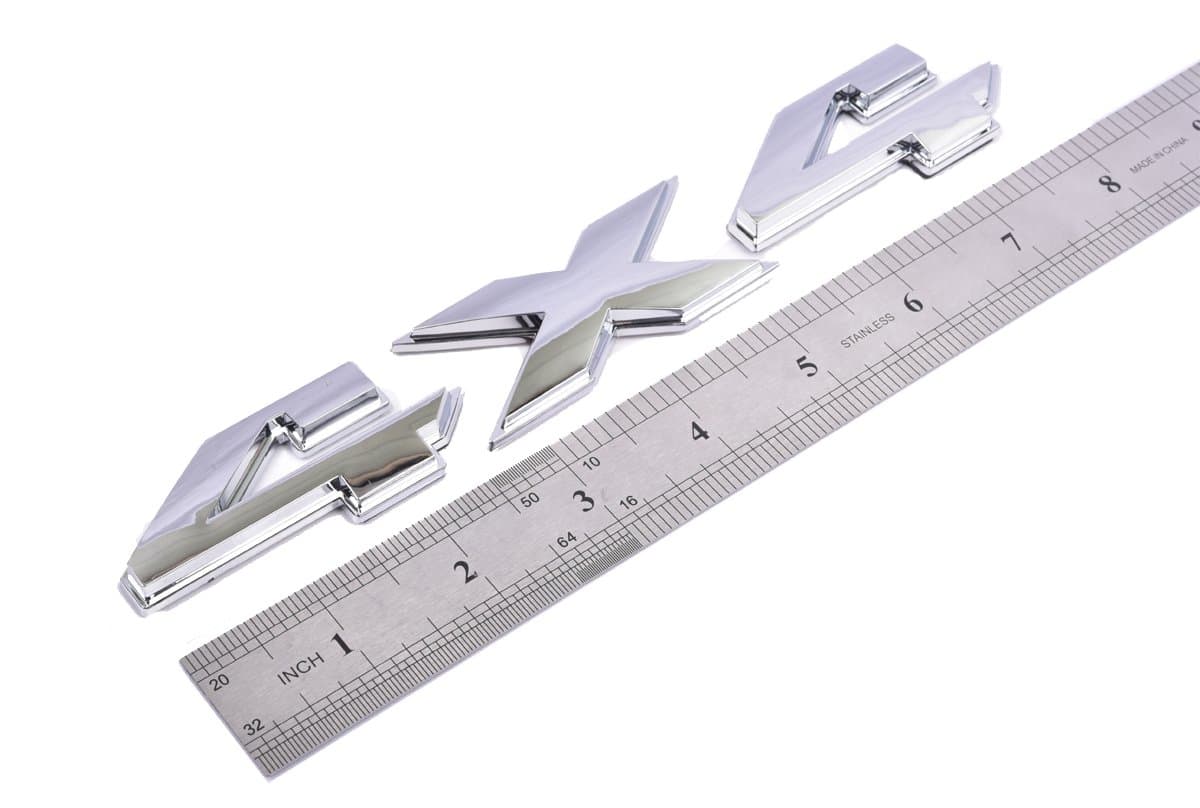 RAM 4X4 Emblems Nameplate 3D Decals Stickers for RAM 1500 2500 3500 (Chrome)