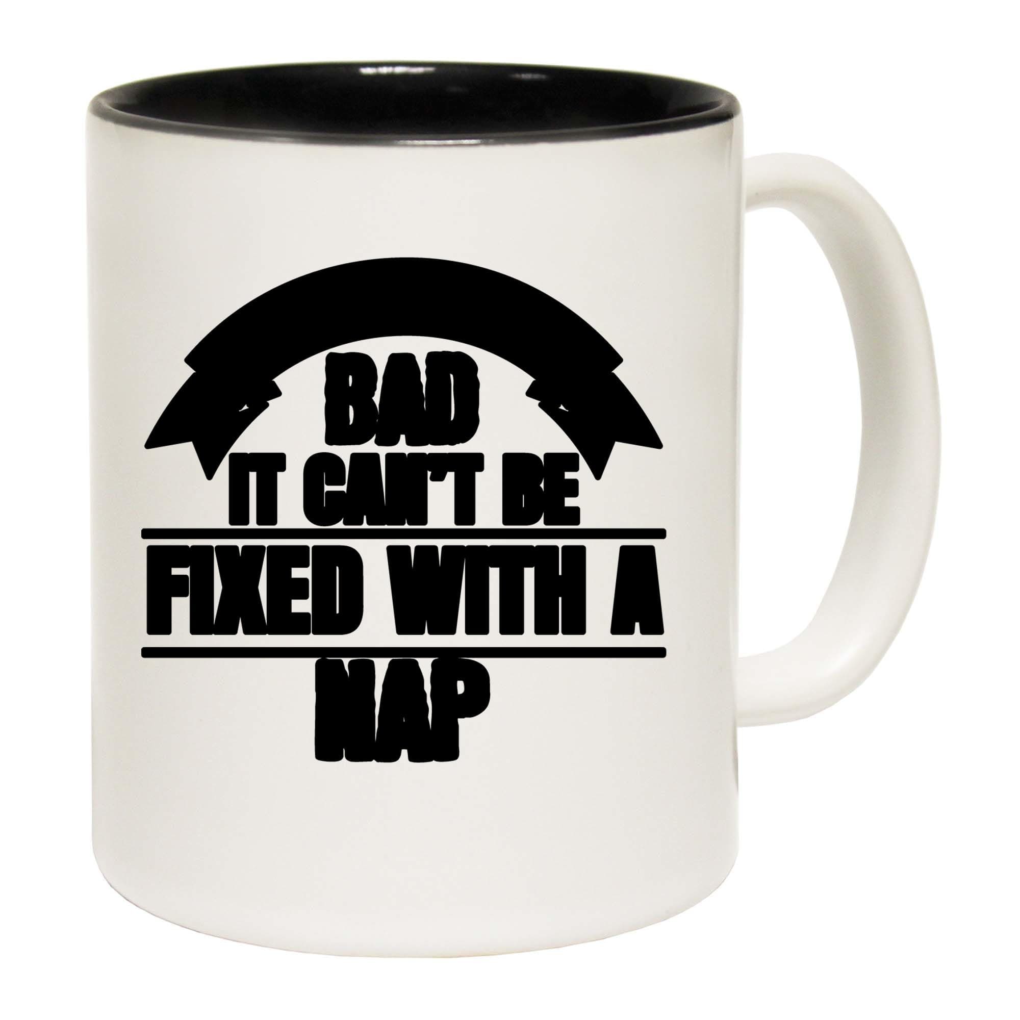 MUGSVILLA No Day is So Bad Its Cant Be Fixed with A Nap Funny Novelty Coffee Mug Boxed Cup90597 0597