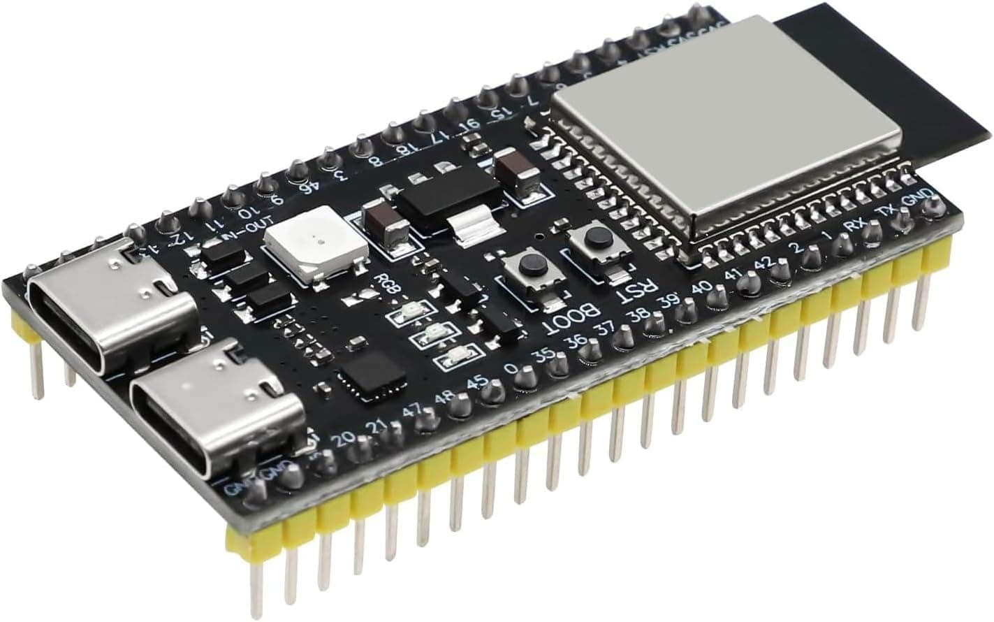 ESP ESP-32-S3 Development Board ESP-32-S3 Module with ESP-1-N16R8 Low Power MCU with Dual-Mode Wi-Fi and Bluetooth Type-C Connector Compatible with Arduino