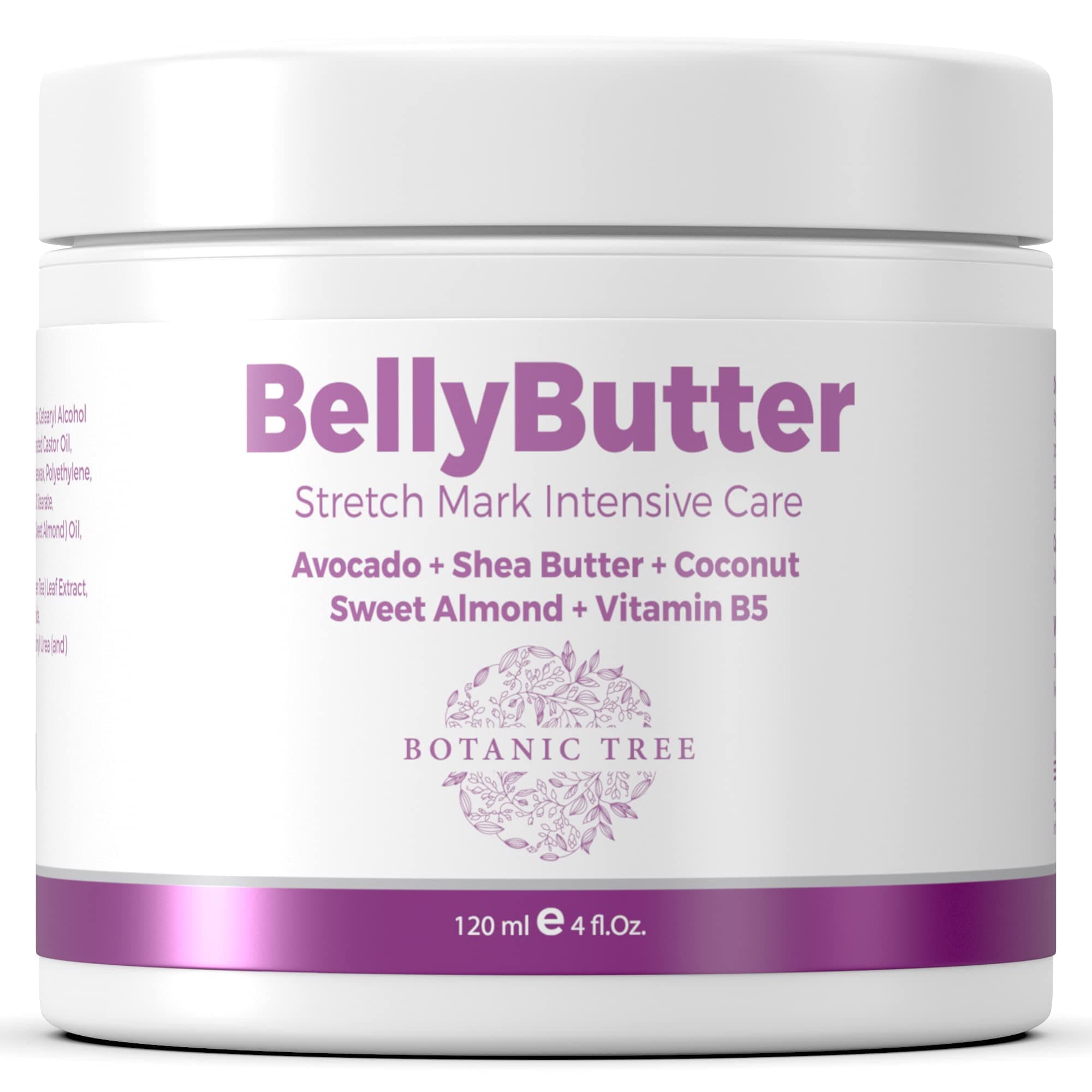 Botanic Tree Stretch Mark Remover Cream - Intensive Care Stretch Marks Removal Belly Butter - Organic Cocoa Butter Stretch Mark Prevention Cream for Pregnancy and Postpartum.