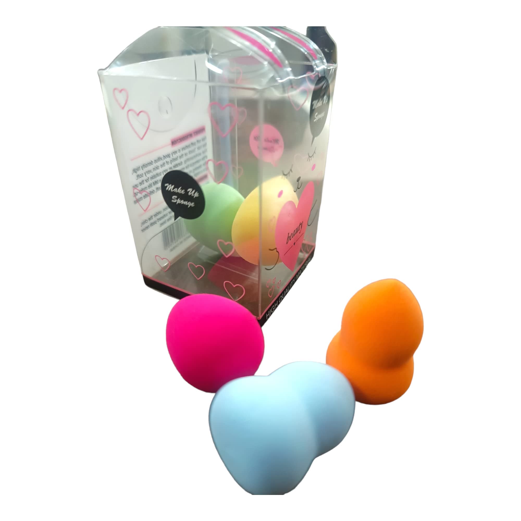 L A C E S T Y L E S, LSMakeup Sponge Set Mini Size Beauty Blender, Soft Sponge For Liquid Foundation, Creams, and Powders Latex Free Wet and Dry Makeup, with multicolour ( pack of 5 )