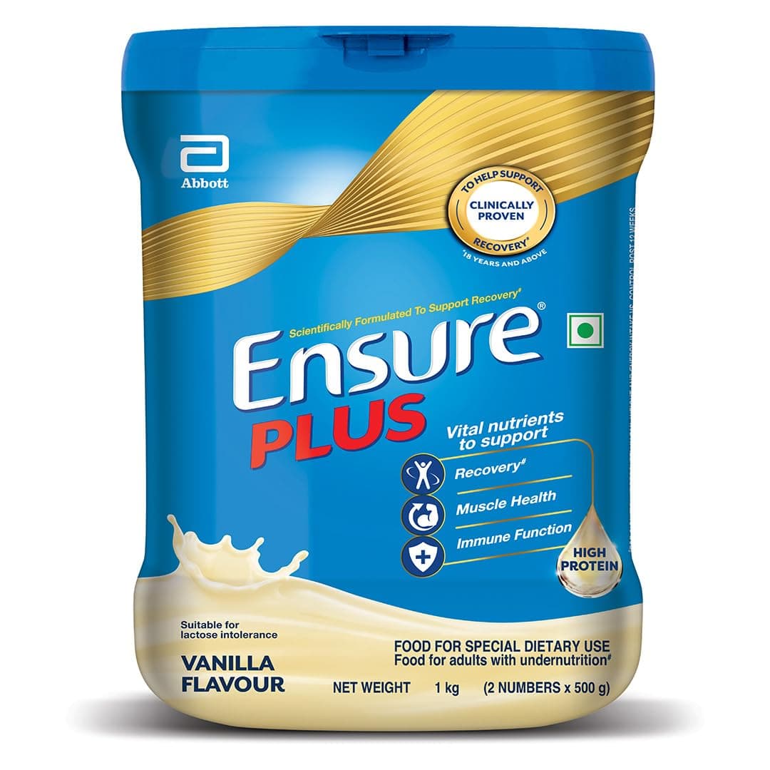 Plus Powder - 1 Kg (Vanilla), Blue