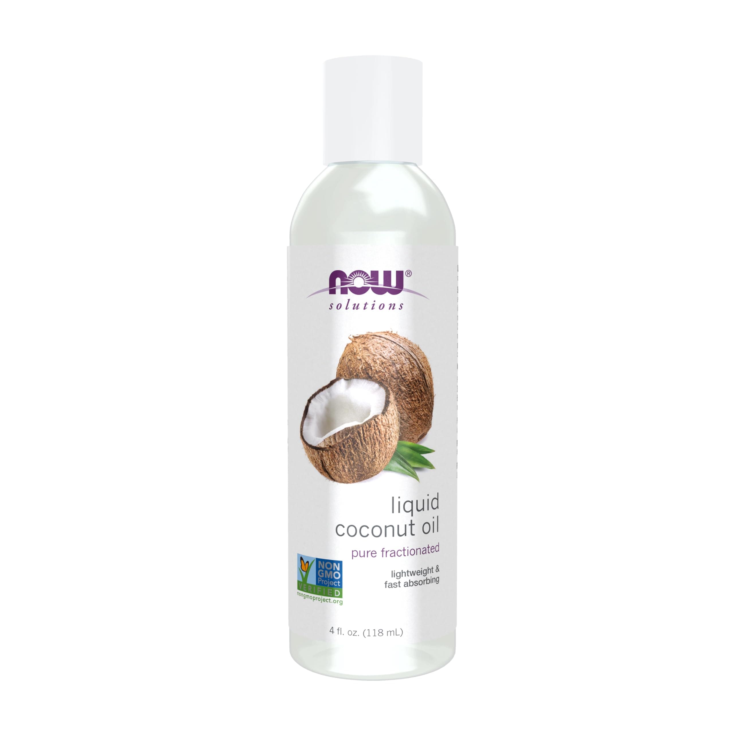 Now Solutions Coconut Oil 4 Fl oz.