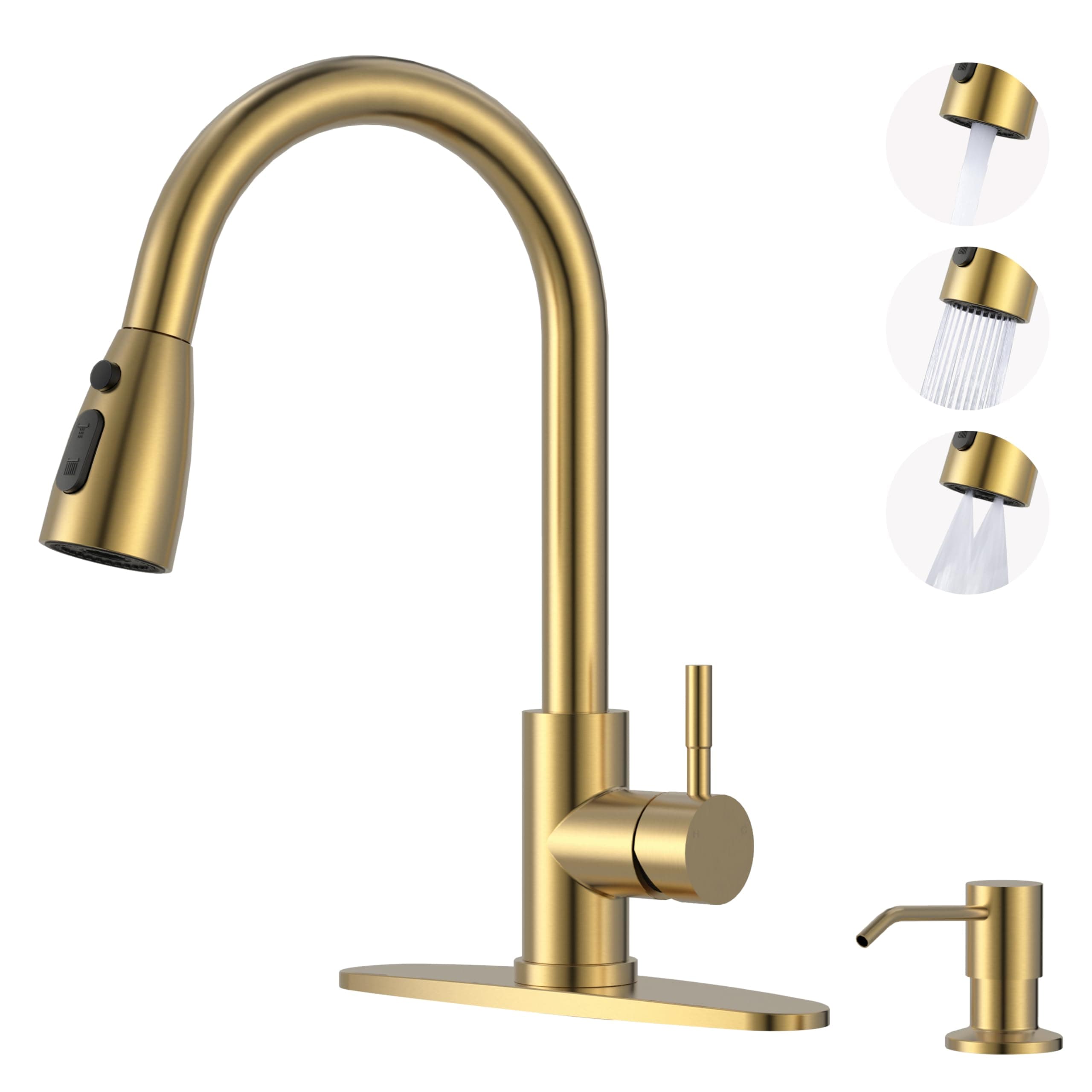 Kitchen Faucet with Soap Dispenser