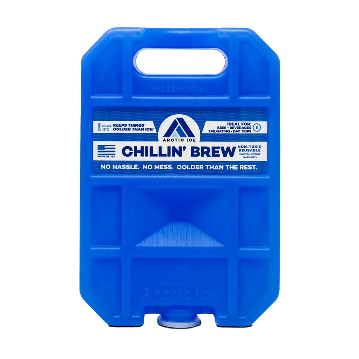 Arctic ICE Chillin' Brew Series, Long Lasting Reusable Ice Pack, Blue