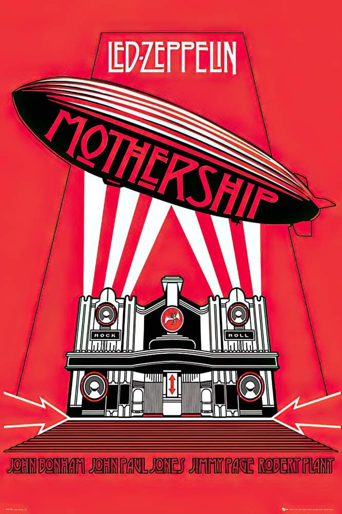 Led Zeppelin Poster Mothership (24"x36")