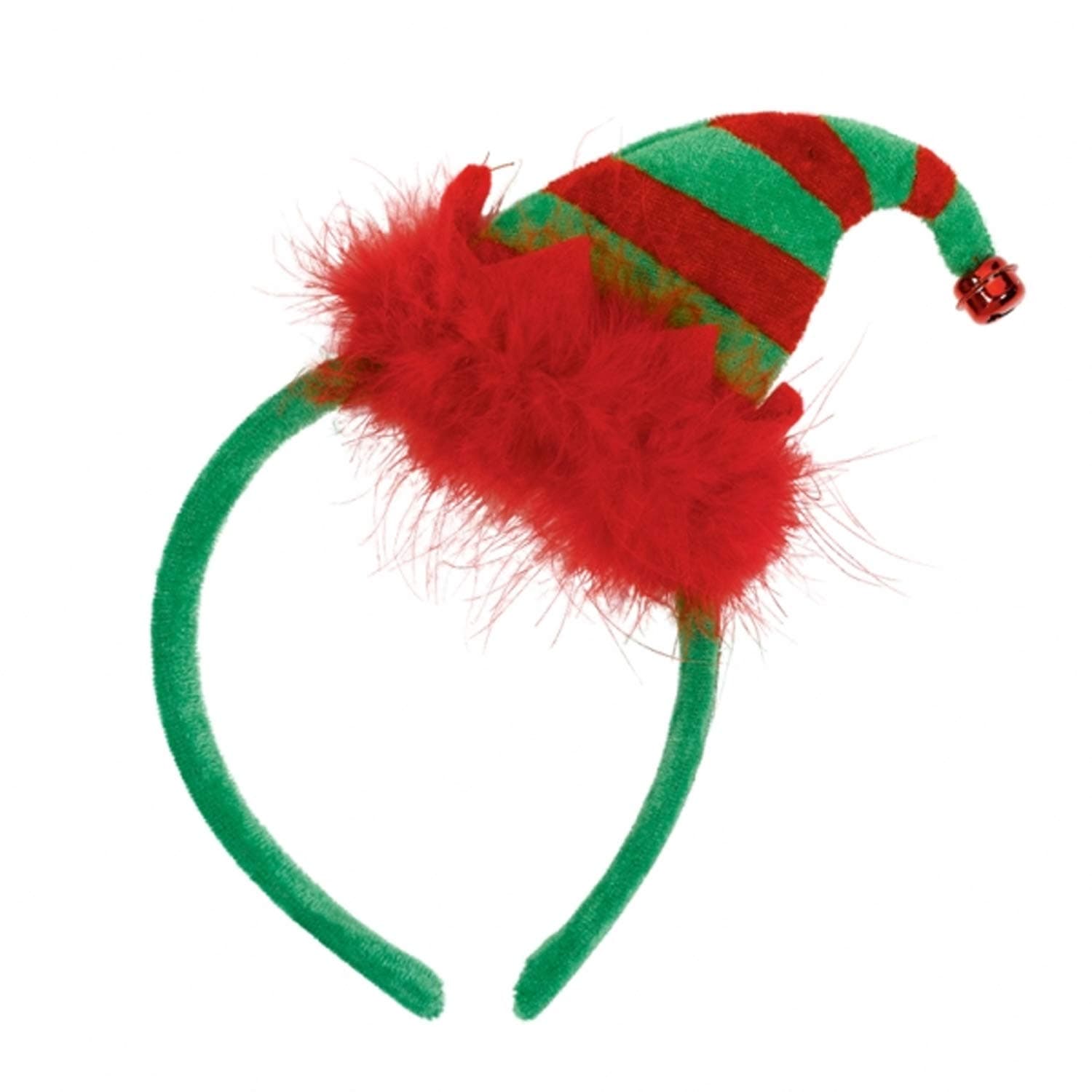 Amscan Mini Headband Elf, 22.8 x 12.7 cm, Red