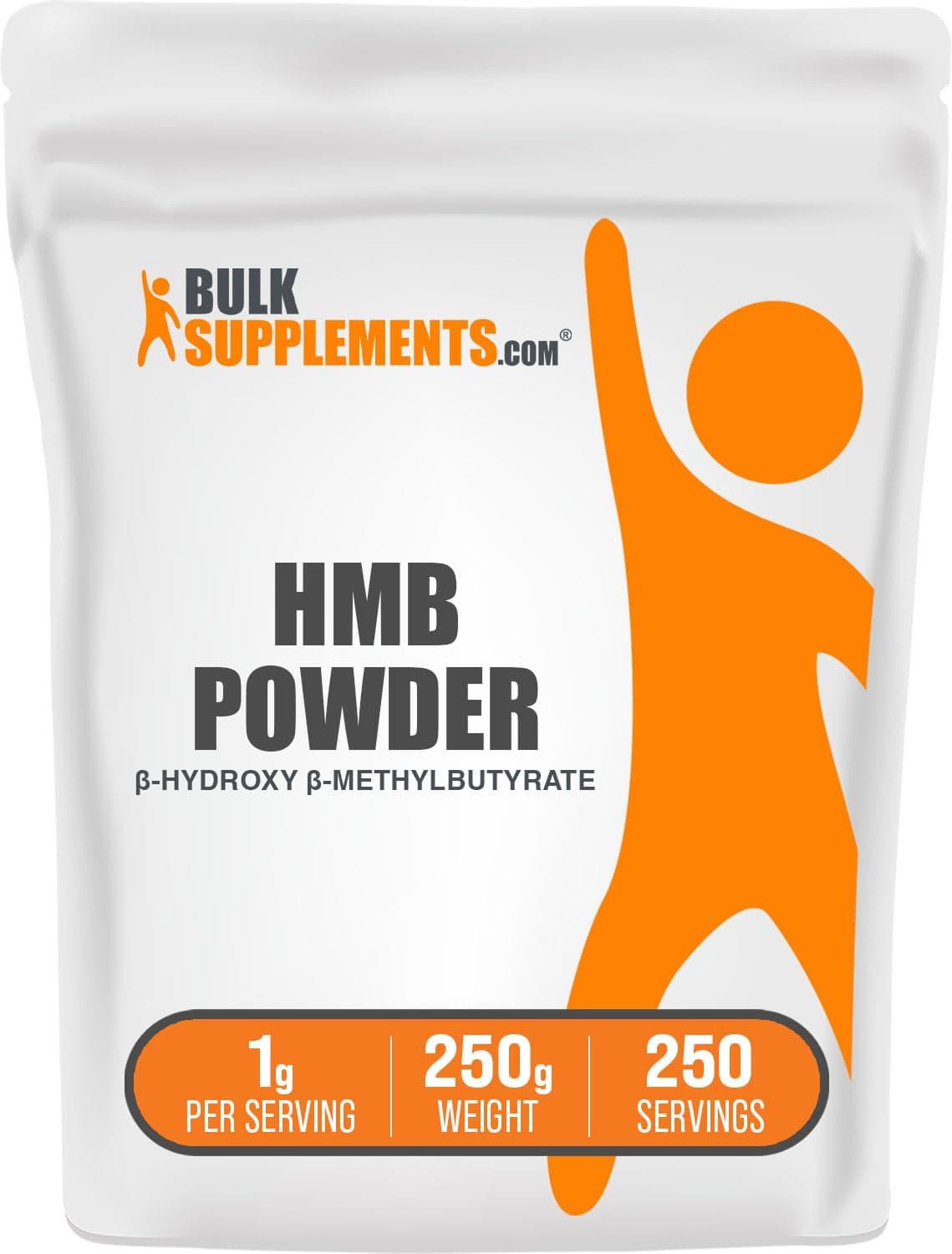 BulkSupplements.com HMB Powder - as Calcium HMB, Beta-Hydroxy Beta-Methylbutyrate - HMB Powder Supplements, Gluten Free - 1000mg per Serving, 250g (8.8 oz) (Pack of 1)