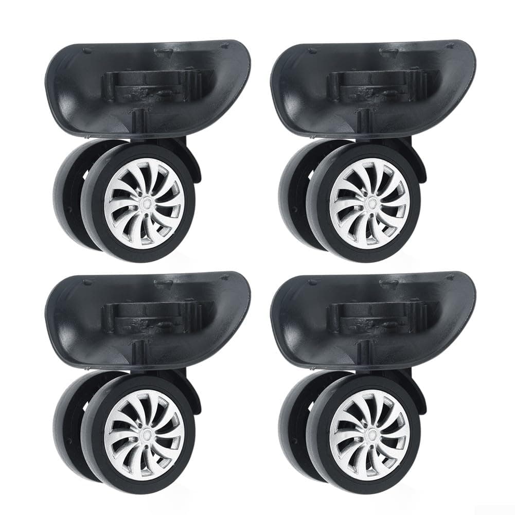 ZYNCUE4 Pack Luggage Replacement Wheels, Replacement Luggage Suitcase Spinner Wheels, Universal Swivel Wheel for Luggage Suitcase (Left + Right Wheels)