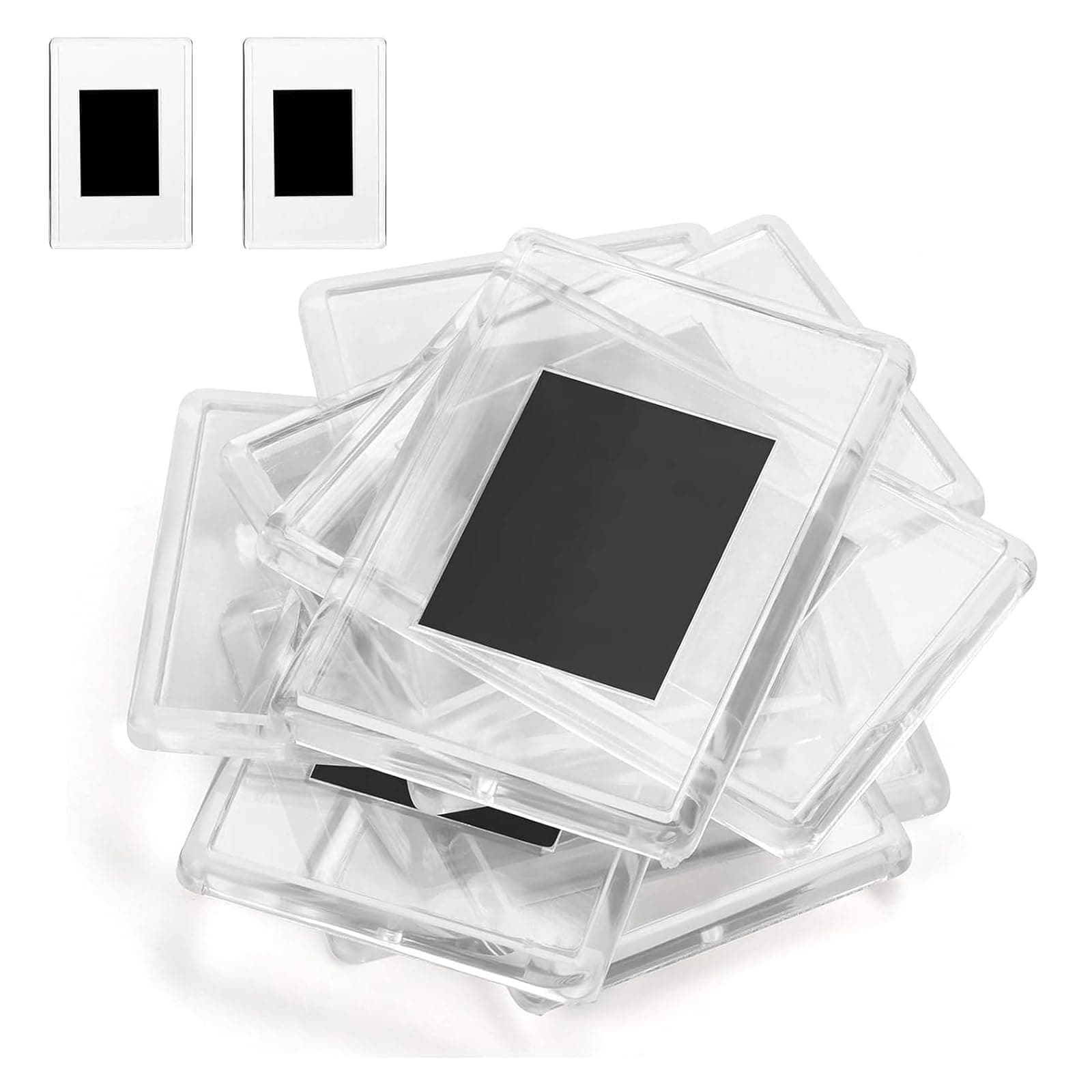Blank Photo Frame Insert Fridge Magnets(20 Pack ), 7.5 * 5.2 * 0.4cm, Photo Magnets Translucent Acrylic for Fridge for Small Photos - Gifts For Family & Friends, Make Your Own Fridge Magnets