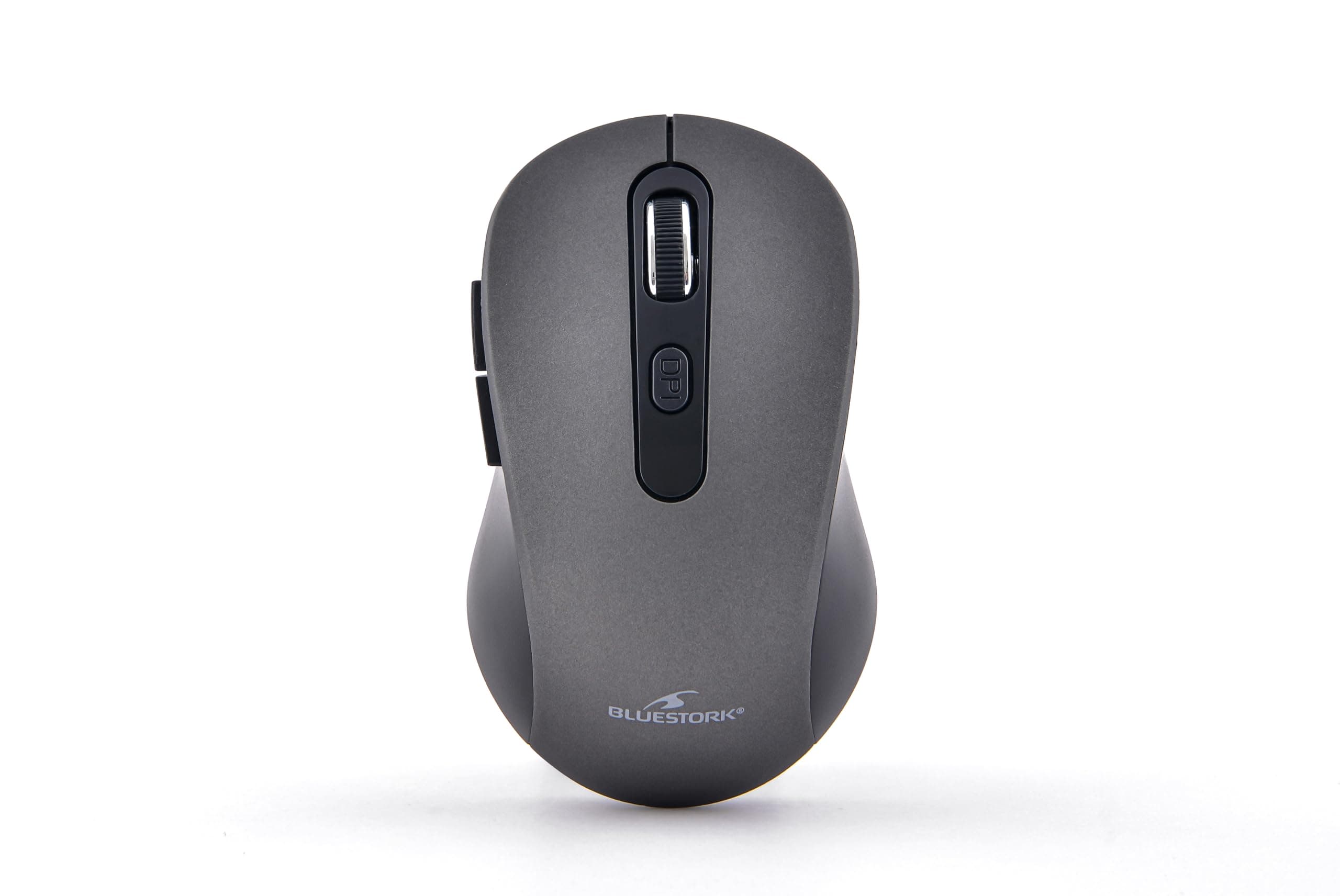 BluestorkWireless Mouse Rechargeable Silent USB Receiver 2.5GHz Wireless Mouse 6 Buttons Ergonomic Design 800-1600DPI Compatible with PC Mac Laptop - New 2024